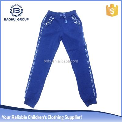 China Wholesale 100% Cotton Custom Jogger Anti-pilling Sweatpants Girl Palazzo Pants for sale