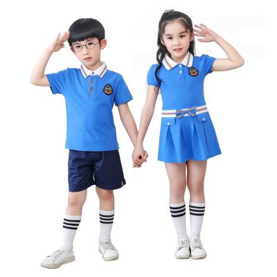 China Wholesale Girls' Dresses School Uniform Boy's Clothing Set Children Anti-Static for sale