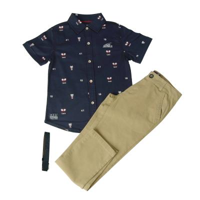 China Casual Boys Clothing Set Kids Clothing Boy Shirt Boys Pants Quality Clothing for sale