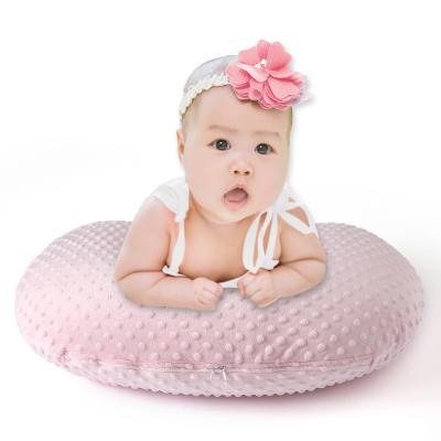 China Single Viable 100% Minky Color Polyester Nursing Pillow Cover For Baby Nursing Pillow for sale