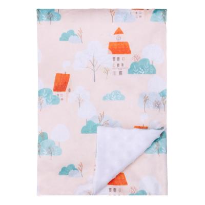 China Anti-bacteria printing baby blanket, baby blanket minky, handmade knitting baby blanket. for sale