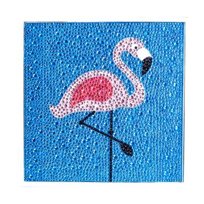 China M-S038 Modern Diamond Painting for Kids Flamingo Crystal Rhinestone Square Frame Decoration for sale