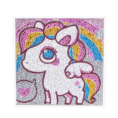 China M-S40 Modern Diamond Painting for Kids,Rainbow Unicorn,Crystal Rhinestone,Square Frame,Decoration for sale