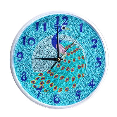 China Lu-103 Diamond Painting Cross Embroidery Wall New Classic/Postmodern DIY Clock Diamond Painting Crystal Picture for sale