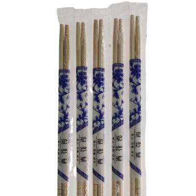 China Hot Sale High Quality Disposable To Accept Customized Logo Round Bamboo Disposable Bamboo Chopsticks for sale