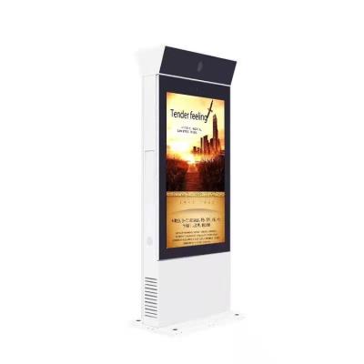 China 3G Camera Printer Human Sensor 2022 Style New 55 Inch Large Outdoor Advertising Screen Dustproof Waterproof Digital Signage Kiosk for sale