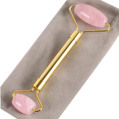 China 2020 Trending Wholesale Products Handheld Face Massager Rose Quartz Roller Jade Facial Roller for sale