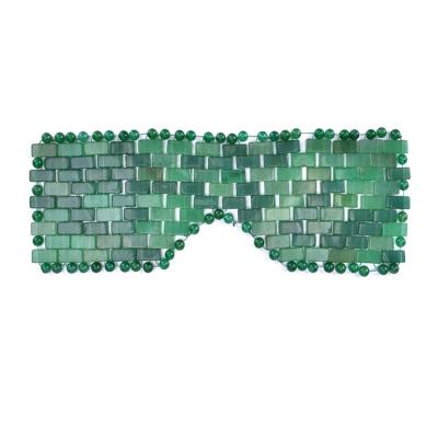 China EYE 2020 New Products Aventurine Sleeping Eye Mask With Obsidian/Blue Sodalite/White Quartz Crystals Healing Stones Material for sale