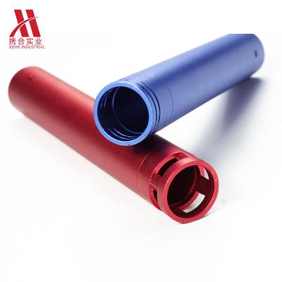 China Custom color anodized aluminum tube/electrical/automatic professional micro machining home/industrial equipment from China cnc service spare parts OEM 2D/3D service for sale