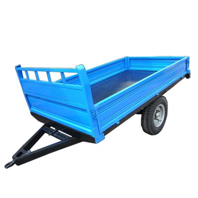 China Hot Sale Walking Tractor Farm Trailer Customized Agricultural Farm Tilting Trailer For Transporting In Farm Land for sale