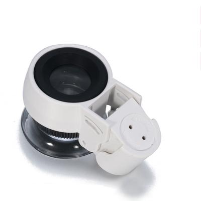 Cina ABS + Acrylic Lens Portable High Power 45X Cylindrical Magnifier Lighted Jewelry Identification Magnifier in vendita