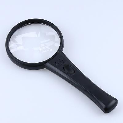 China ABS+ Hot Selling 75MM Acrylic Lens Handheld Reading Magnifier With LED Light Te koop