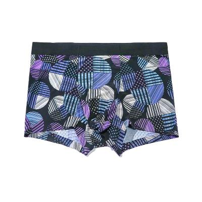 China High Quality Mens Fashion Sexy Ice Silk Underwear Boxers Antibacterial for sale