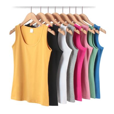 China Wholesale Bulk 2021 Summer Custom Bustier Anti-pilling Ladies Woman Crop Tops Fashionable Women Tank Tops for sale