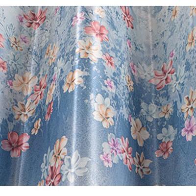 China Supplier Breathable Chinese Expert Customized New Wholesale Ten Mile Peach Half Flower Shading Curtain Fabric for sale