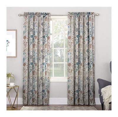 China Custom High Quality 2022 Insulated Window Stocking Flowers 3D Digital Print Curtains For Home Decoration for sale