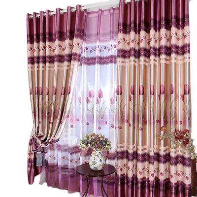 China Amazon Hot Selling Blackout High Shade Printed Blackout Ready Made Curtains For Living Room for sale