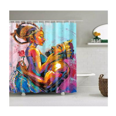 China Sustainable Shower Curtains Harry Potter Shower Curtains Luxury Shower Curtain Hookless Sets Afro Girl for sale