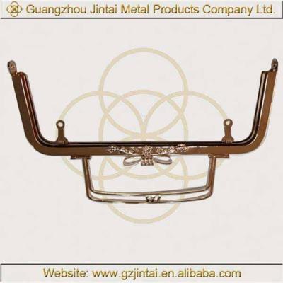 China 2016 fashion metal purse purse handbag frames 23.5*9cm metal frame of purse metal coin purse frames for sale