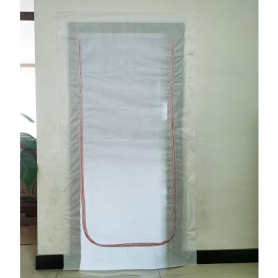 China Modern U Shape Nonwoven Fabric Zipper Opening Dust Defend Door For Protection Home for sale