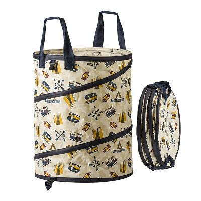 China New 2021 Durable Cartoon Leaf Recyclable Portable Automatic Printed Garbage Garden Bag for sale