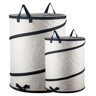 China Recyclable Outdoor Folding Reusable Spiral Garden Waste Bag For Leaves for sale