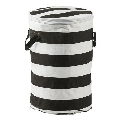 China Hot Selling Recyclable Large Portable Laundry Hamper Basket Wash Bag With Lid for sale