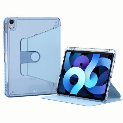 China Hard Case 10.9 inch 360 Degree Rotating Hard Clear Drop Case Protective Cover with Pen Slot for iPad Air 4/5 for sale