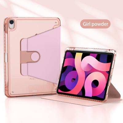 China Hard Case 10.2 INCH Transparent Hard Shell Protective Case With Pen 360 Degree Drop Protection Slot For iPad for sale