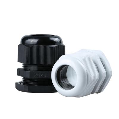 China Gasket Plug Firmly Cable PG29 Cable Glands Plastic Pipe Nylon Gland Joint Connector IP68 With CE for sale