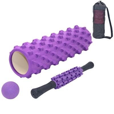 China 2021 Durable New Yoga Column Massage Fitness Exercise Relax Muscle Body A Massage Yoga Pilate Set for sale