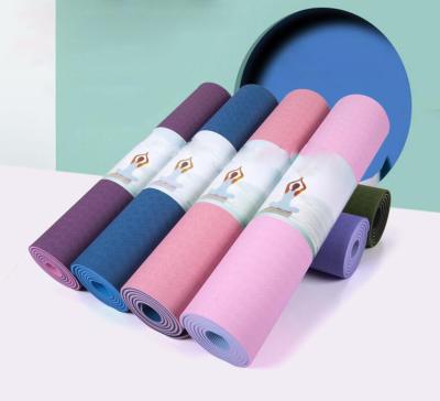 China 2021 New Best Fitness Mat With Carrying For Home Yoga Mat Non Slip Eco Friendly 183CM Sport Used Band Yoga Mat for sale