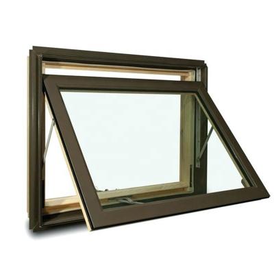 China Swing 75mm Thickness Triple Glass Low-E Thermal Break Aluminum Profile Awning Windows for sale