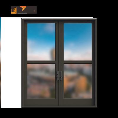 China Dangle High Quality Double Tempered Glass French Style Upvc Cheap Casement Small Window for sale