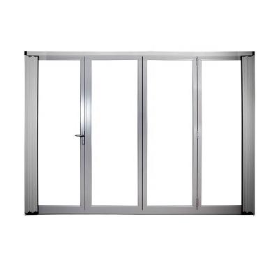 China Aluminum Double Glazing Doors / Aluminum Bi-folding Anti-theft Folding Door For Residential for sale