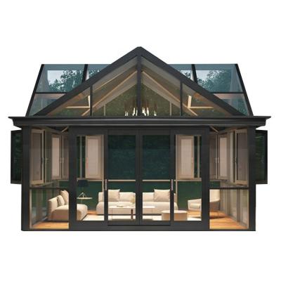 China Modern Custom European Glass Villa Room Thermal Break Aluminum Solarium for sale