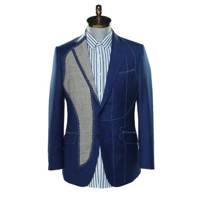 China Anti-Wrinkle Worked Men's Suit Chinese Manufacturer Wholesale Fashion Men's Suit New Suit for sale