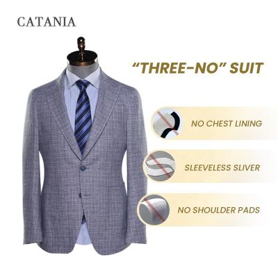 China Anti-wrinkle Factory Directly Supply Bespoke Suit Fabrics Wool Mens Groom's Formal Wedding Suit for sale