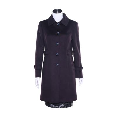 China 2020 Custom Product Anti-wrinkle Winter Lamb Wool Long Coat Women's Classic Elegant Trench Coat Woman Long for sale