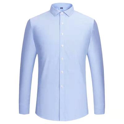 China 100% Cotton Men's Anti-Shrink Shirts Latest Long Sleeve Casual Slim Fit Mens Designer Shirt for sale