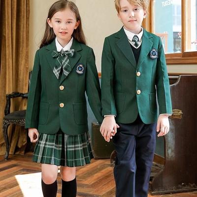 China Kids Suits School Uniform Patterns School Uniforms AOSHI School Uniform Winter School Uniform Top Children Design Microfiber School Uniform Fabric for sale