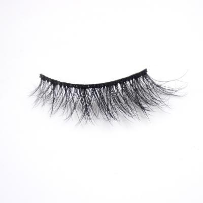 China Real Seller Natural Wholesale Natural Tapered Fur Long Shaft Fake Lashes With Clear Mink Lashes Tray for sale