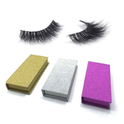 China Natural Soft 3D Mink Lashes Glitter Eyelash Packaging Box for sale