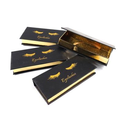 China glitter & Shimmery Empty Eyelash Case Eyelash Case Magnetic Eyelash Packaging Box for sale