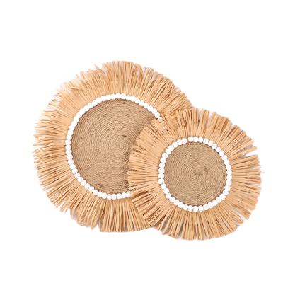 China Traditional Cheapest Hot Selling Raffi Grass Wall Decoration For Home Decoration for sale