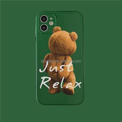 China Fanshion Funny Doll Photo Rear View Frosted Phone Case For iphone 11~12promax for sale