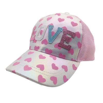 China JOINT Kid Bling Cute And Casual Hats Kids Cotton Blank Hat 5 Panel Customized Kids Kids Baseball Cap for sale