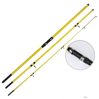 China Glass Surfcasting Fishing Rod 3.9M 4.2M 4.5M Surf Rod Quality Carbon 3 Section Fishing Rod for sale