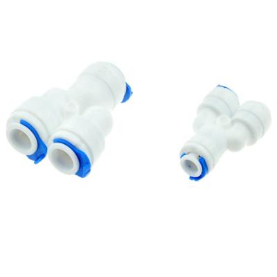 China Plastic Water Pipe System Elbow or Adapter Straight Pipe Filter Water RO Connector Coupling Accessories for sale