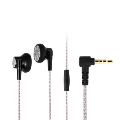 China High Fidelity Flat In-Ear Wired Headset Headphones With Microphone Music In-Ear Gaming Earbuds Phone Xiaomi Huawei for sale